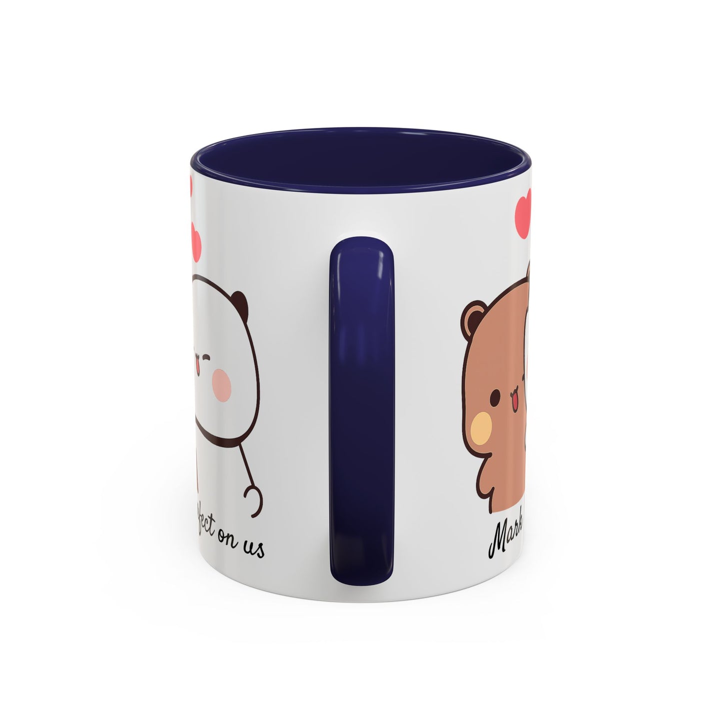 Personalized Dudu Bubu Mug | Cute Bear Coffee Cup | Color Handle Mug | Birthday Christmas Gift | Funny Mug for Her Him Valentine Gift