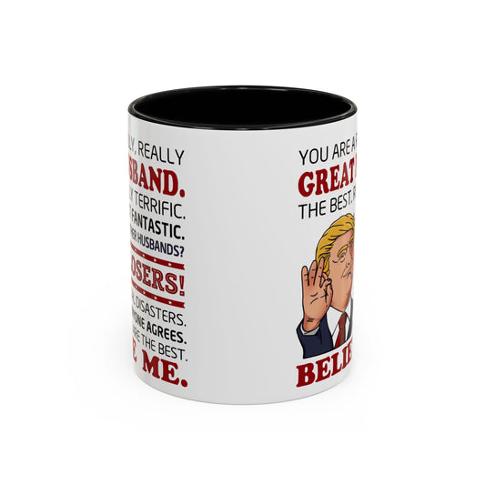 Funny Great Husband Mug | Ceramic Coffee Cup Design | Humorous Gift for Husband, Anniversary, Birthday, Valentines Day