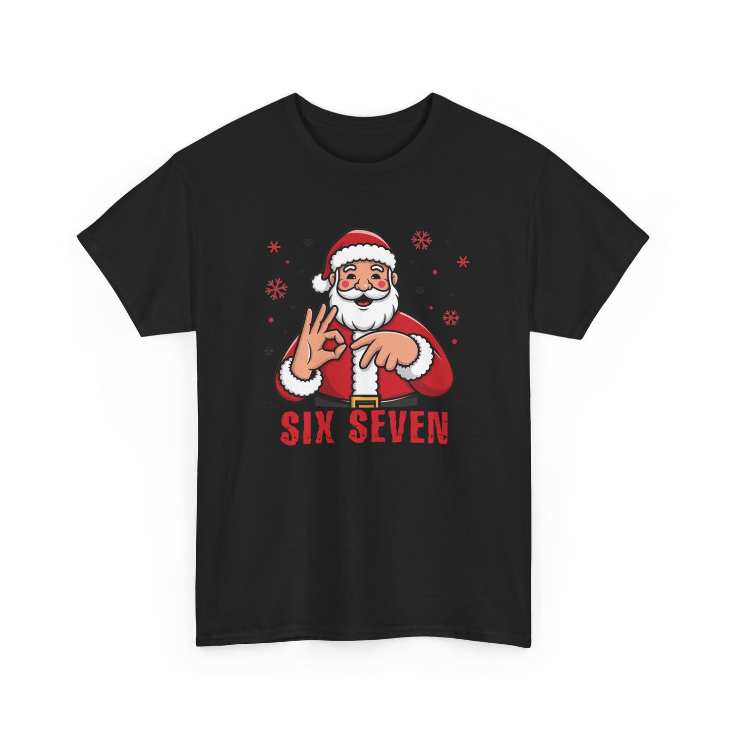 Six Seven Santa Funny Christmas T-Shirt  Humorous Holiday Tee for Men & Women | Trendy Santa Graphic Shirt | Gift for Friends