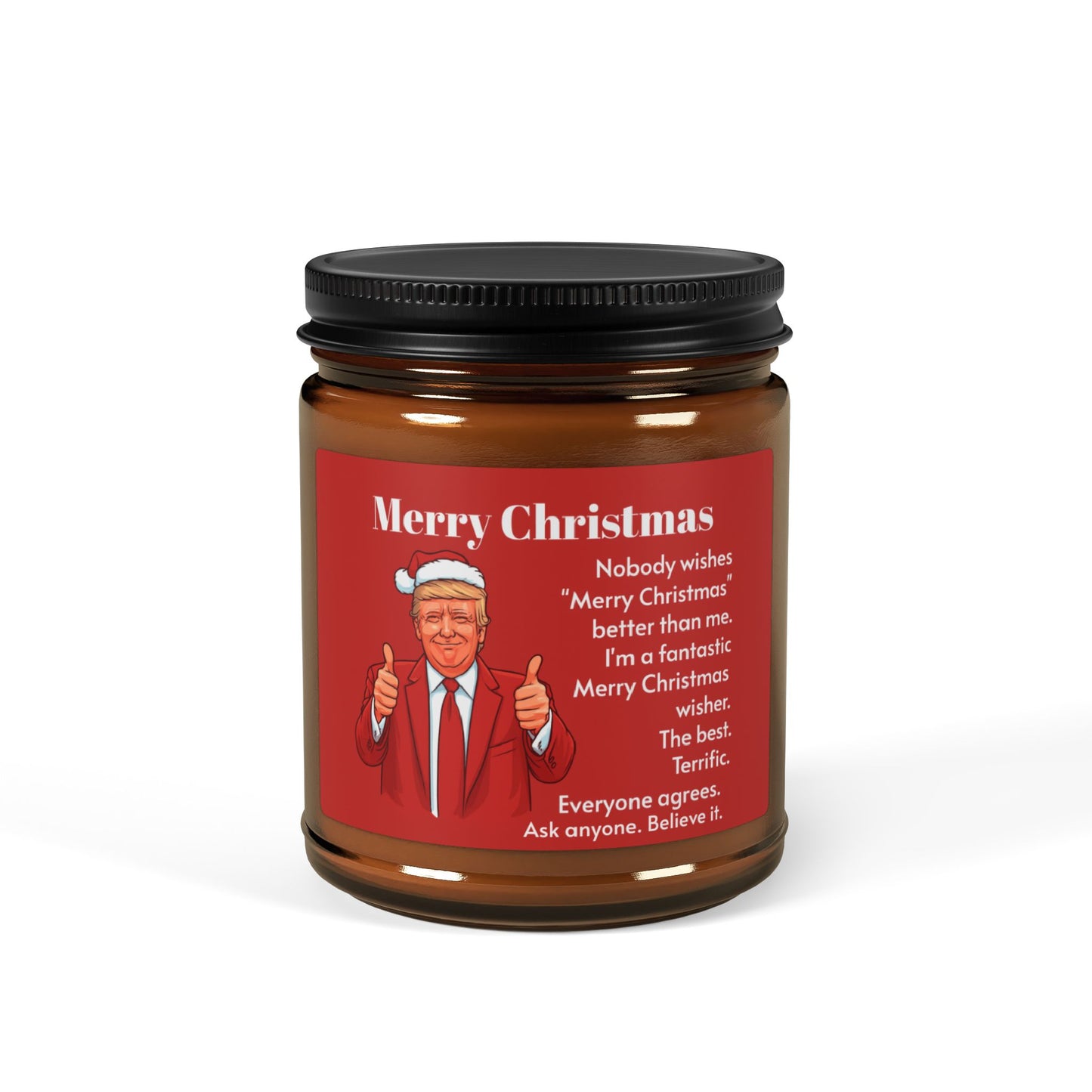 Funny Stocking stuffers | Trump Candle - Merry Christmas Gift, Hilarious Gag Gift for Him & Her, White Elephant, Secret Santa, Trump Gift