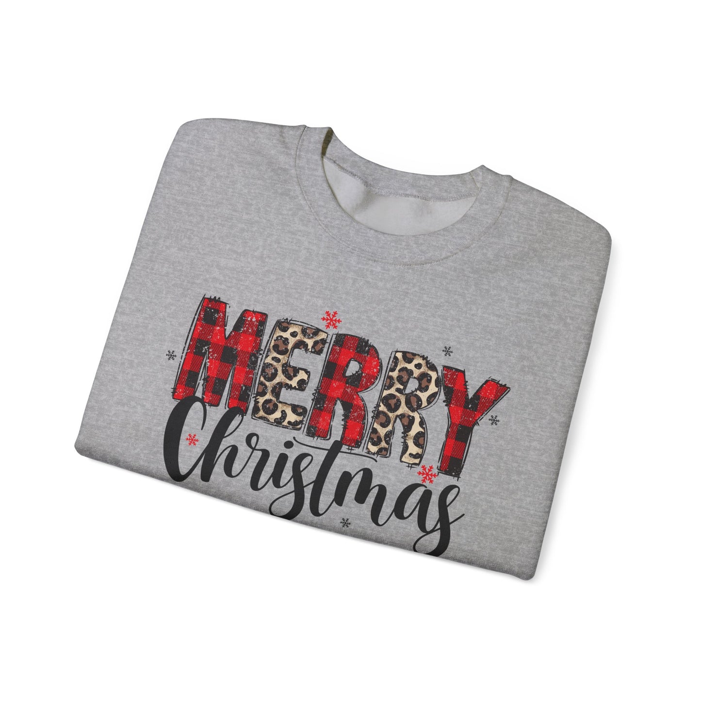 Merry Christmas Crewneck Sweatshirt - Cozy Holiday Apparel, Unisex Winter Wear, Perfect Gift for Christmas Celebrations, Festive Style