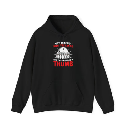 Amazing Thumb Humor Hoodie | Funny Sweatshirt for Creative Minds, Gift for Artists, Unique Present for Friends, Casual Style
