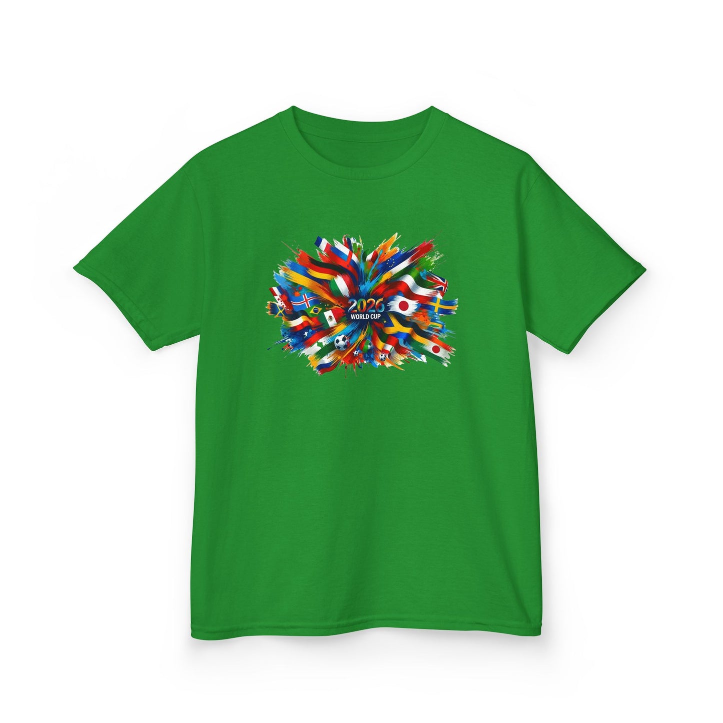 Colorful Paint Splash Kids T-Shirt | 2026 USA Soccer Tee for Kids | Abstract Art Graphic Shirt | Fun Youth Fan Gift, Football Lover Gift