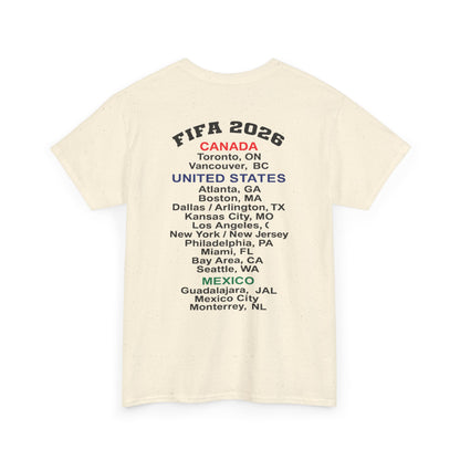 World Cup 2026 T-Shirt, Soccer Crest Tee, USA Canada Mexico Host Cities Shirt, Football Fan Apparel, Match Day Outfit, Tournament Gift
