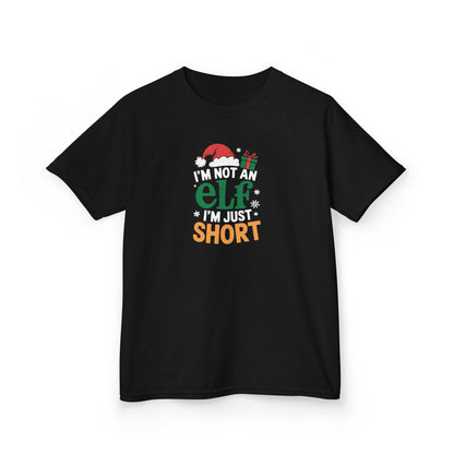Christmas Shirt, I am Not an Elf I am Just Short, Funny Holiday Tee, Christmas Shirt for Boys and Girls, Xmas Gift, Christmas Outfit