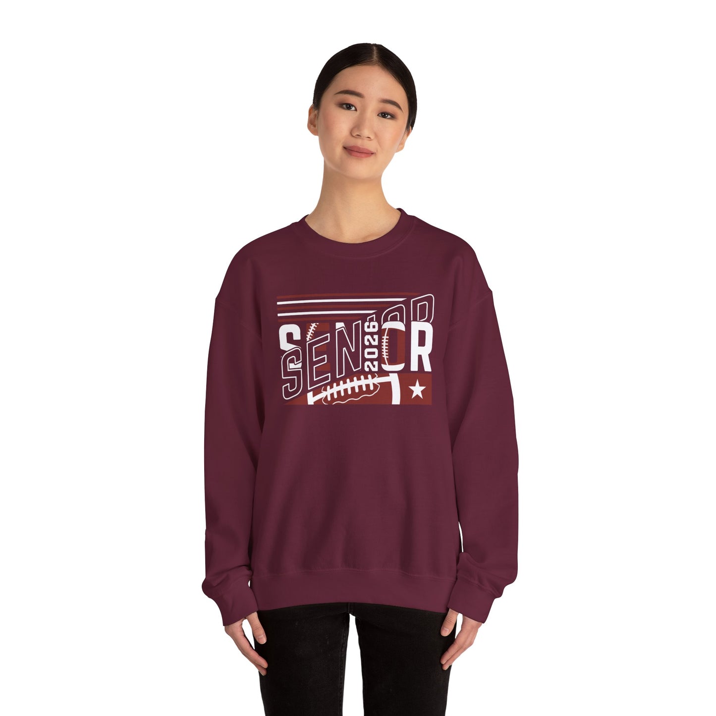 Senior 2026 Football Crewneck Sweatshirt | High School Senior Shirt | Gift For Senior | Gift For Friend