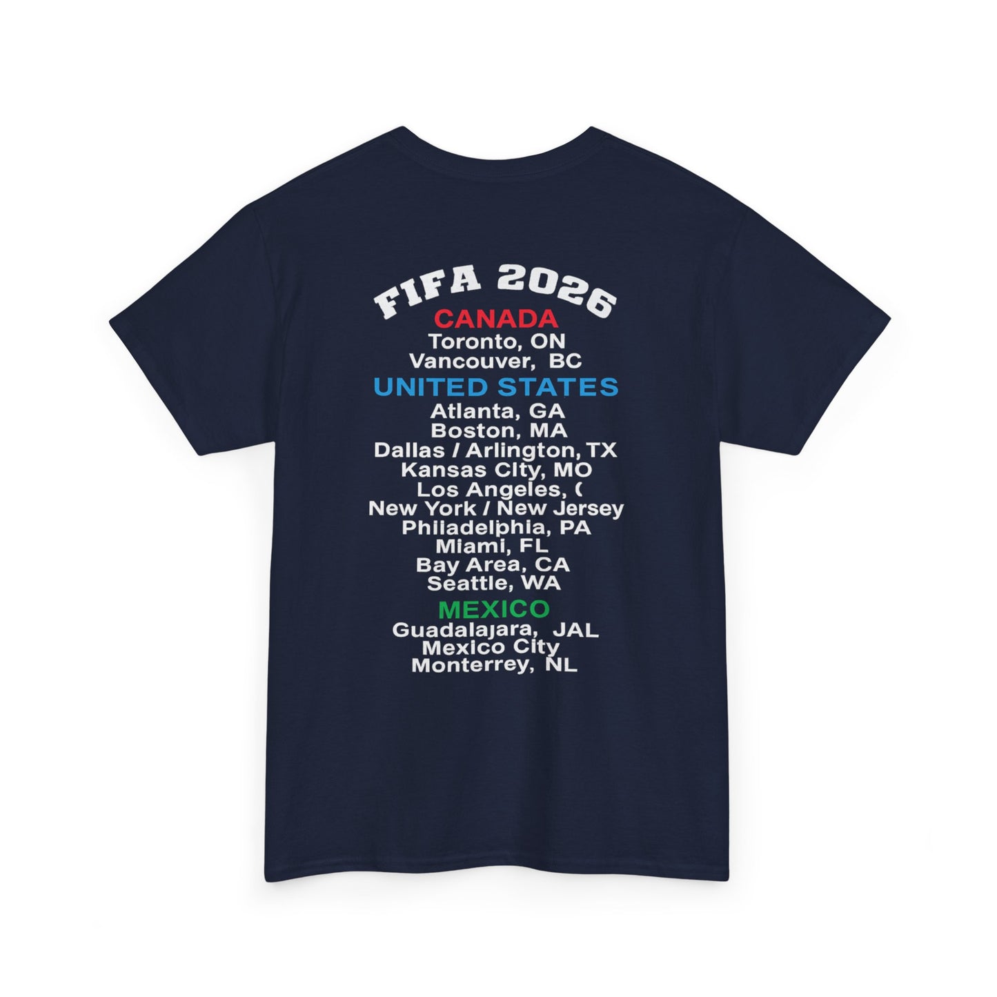 World Cup 2026 T-Shirt, Soccer Crest Tee, USA Canada Mexico Host Cities Shirt, Football Fan Apparel, Match Day Outfit, Tournament Gift