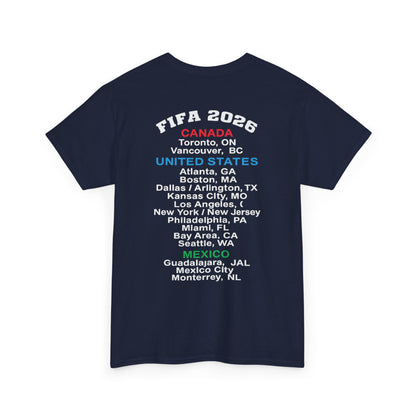World Cup 2026 T-Shirt, Soccer Crest Tee, USA Canada Mexico Host Cities Shirt, Football Fan Apparel, Match Day Outfit, Tournament Gift