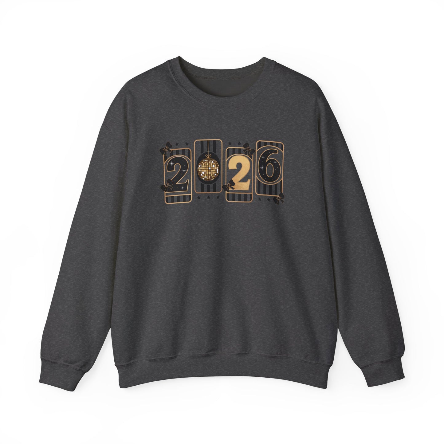 2026 New Year Sweatshirt, Black & Gold New Years Crewneck, Happy New Year 2026 Shirt, Retro Party Sweatshirt, Womens New Year Gift