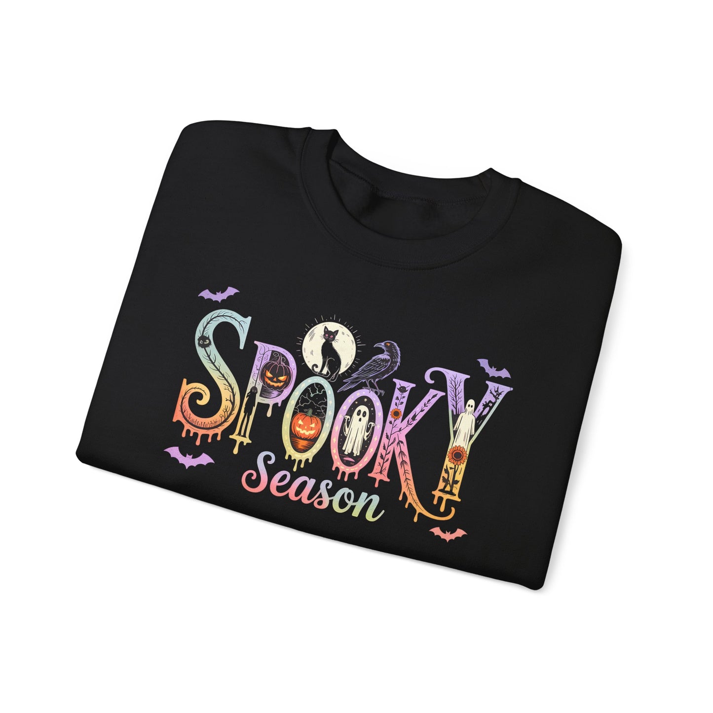 Spooky Season Crewneck Sweatshirt, Halloween Apparel, Cozy Fall Fashion, Unisex Sweatshirt, October Wardrobe Essential