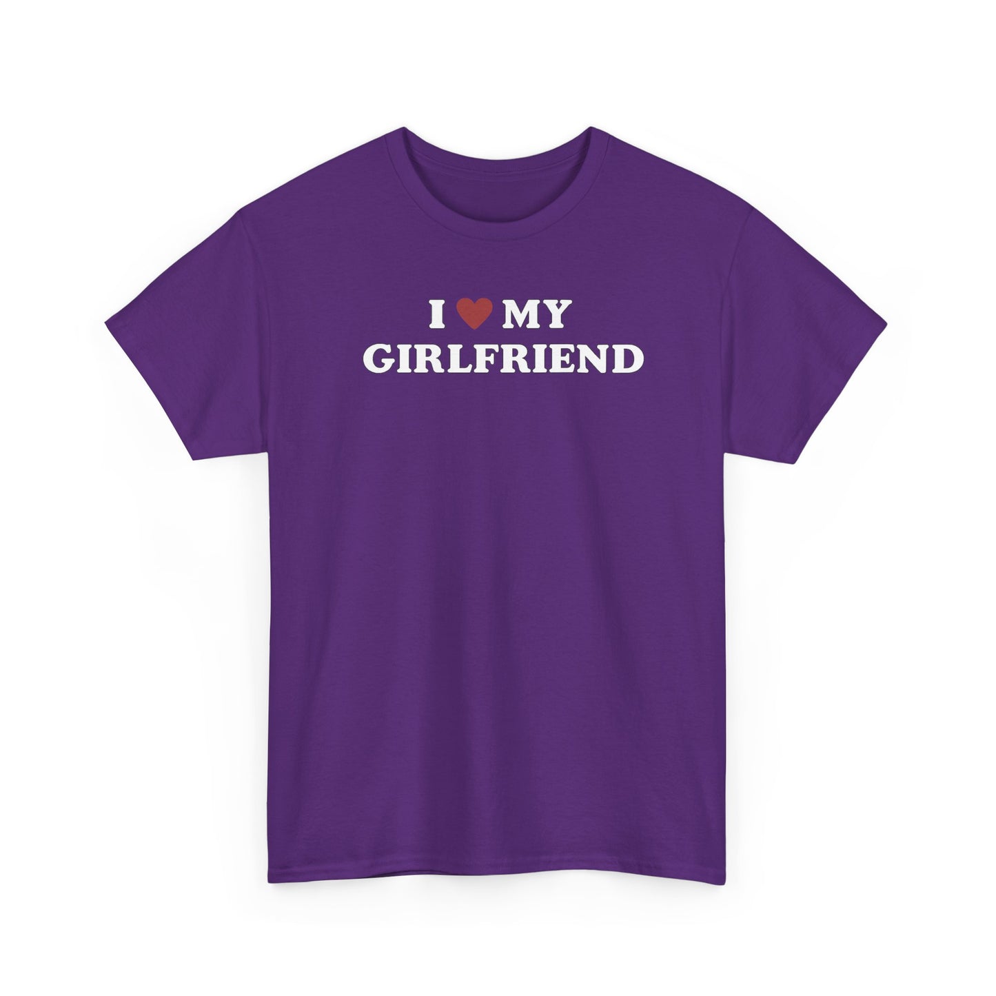 I Love My Girlfriend T-Shirt, I Heart My Girlfriend Shirt, Valentine's Day Tee Shirt, Valentine Gift, Boyfriend Shirt For Him, Her, Unisex