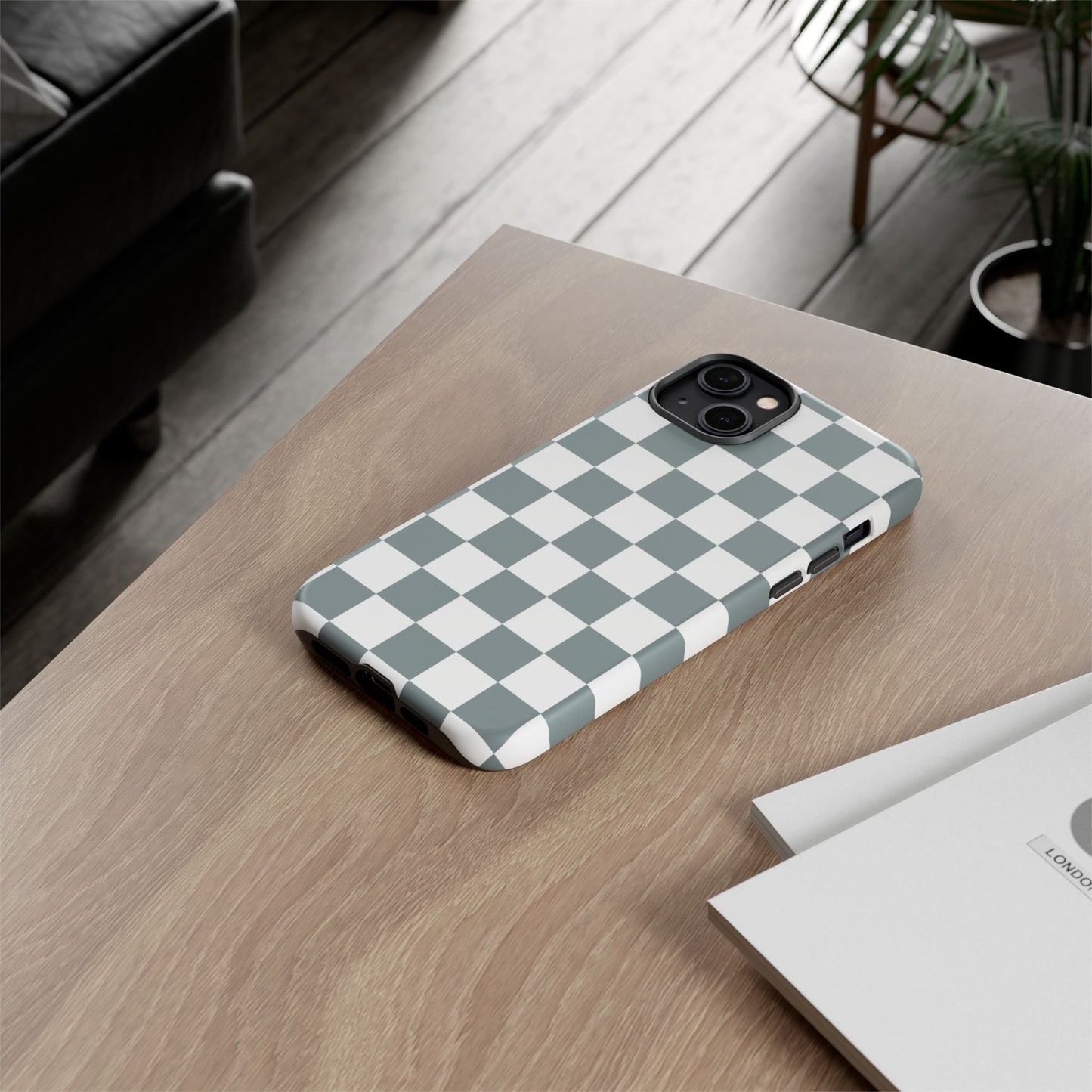 Stylish Checkerboard Phone Case, Durable Phone Cover, Unique Gift, iPhone 17 Pro, 17, 17 Air, 16, 15, 14, 13, 12, 11, X, XR, XS MAX