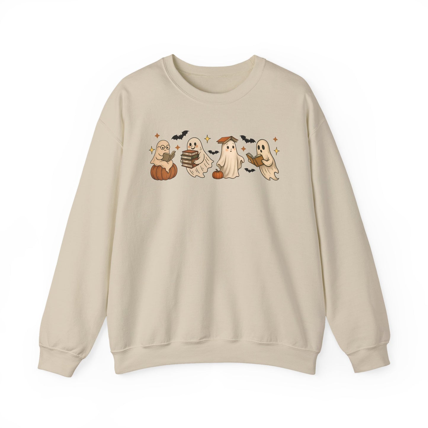 Ghostly Friends Crewneck Sweatshirt, Halloween Ghost Sweatshirt, Halloween Sweatshirt, Unisex Sweatshirt, Cozy Crewneck, Fall Fashion