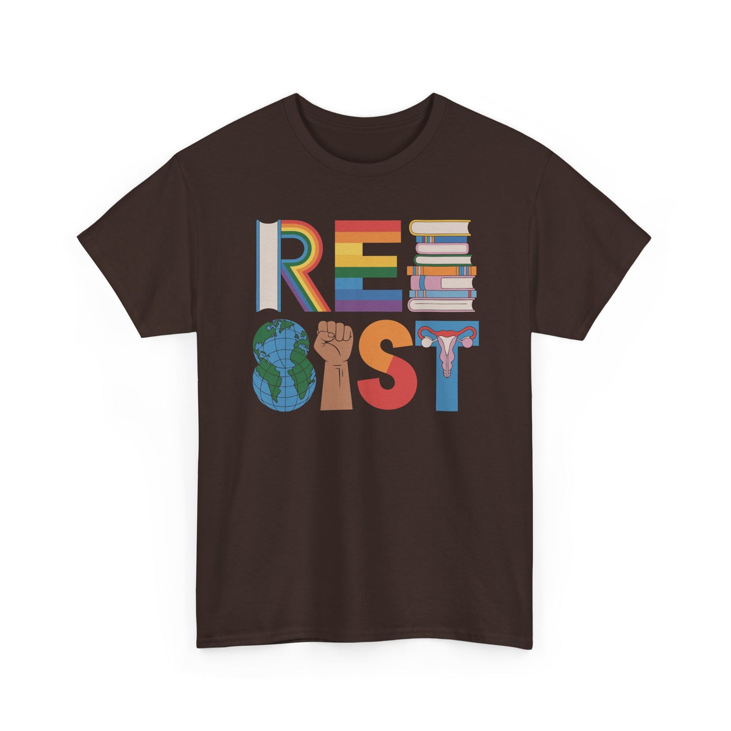 RESIST Equality Pride Shirt | Feminist LGBTQ Ally Graphic Tee | Social Justice Activism Shirt | Unisex Empowerment T-Shirt