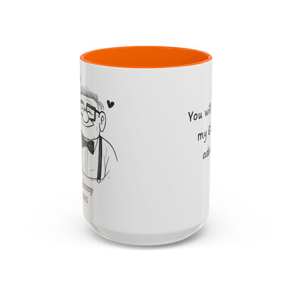 You're My Greatest Adventure Coffee Cup, Custom Line Drawing Couple Mug, Anniversary Gift For Husband Wife, Engagement Gift, Valentine's Day