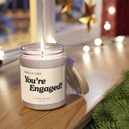 You're Engaged! Scented Soy Candle Engagement Gift for Her, Newly Engaged Friend, Bride to Be, Bridal Shower or Wedding Gift
