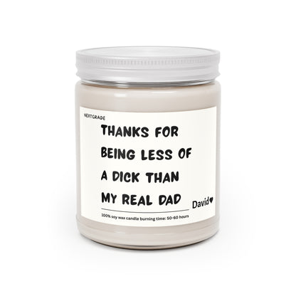 Personalized Funny Dad Appreciation Soy Candle | Gag Gift for Father's Day, Birthday, Housewarming, Relaxation, Scented Candles