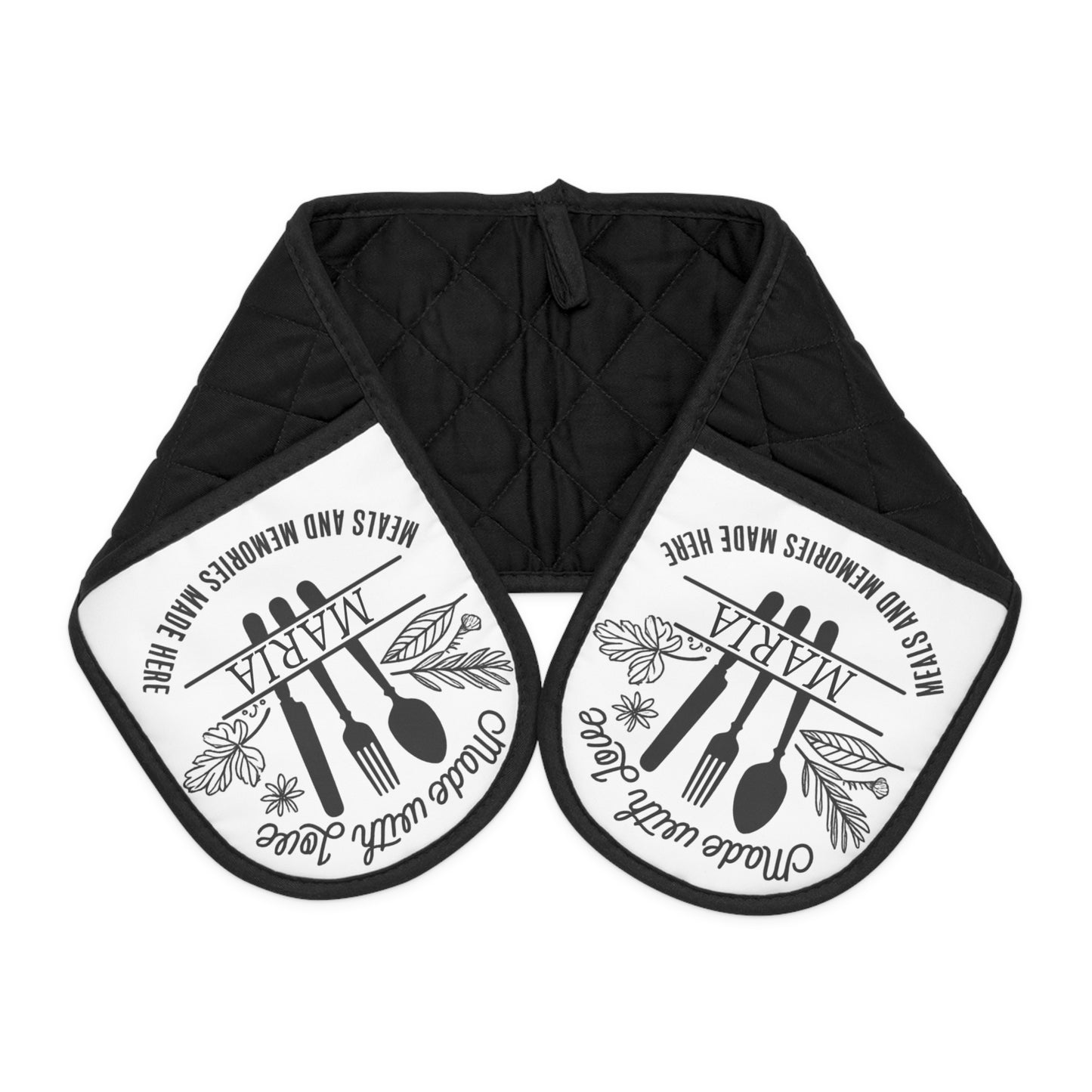 Kitchen Utensil Oven Mitts, Heat-Resistant Cooking Mitts, Slip-Resistant, Vintage Kitchen Gift