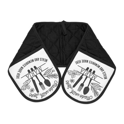 Kitchen Utensil Oven Mitts, Heat-Resistant Cooking Mitts, Slip-Resistant, Vintage Kitchen Gift