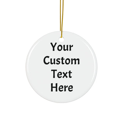 First Christmas in Our New Home Ornament | Personalized Holiday Ornament | New House Christmas Gift | Custom Ceramic Keepsake for Homeowners