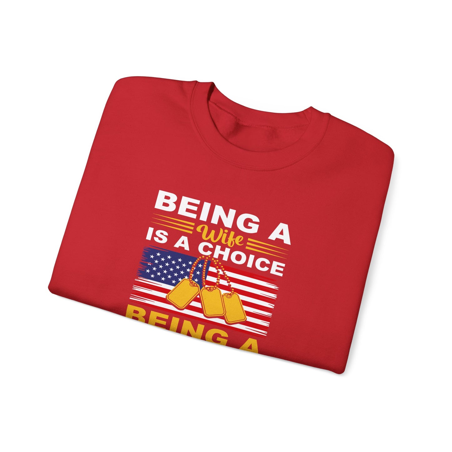 Vietnam Veteran Spouse Sweatshirt, Patriotic Crewneck, Gift for Veteran's Wife, Military Appreciation Apparel, Remembrance Day Gift