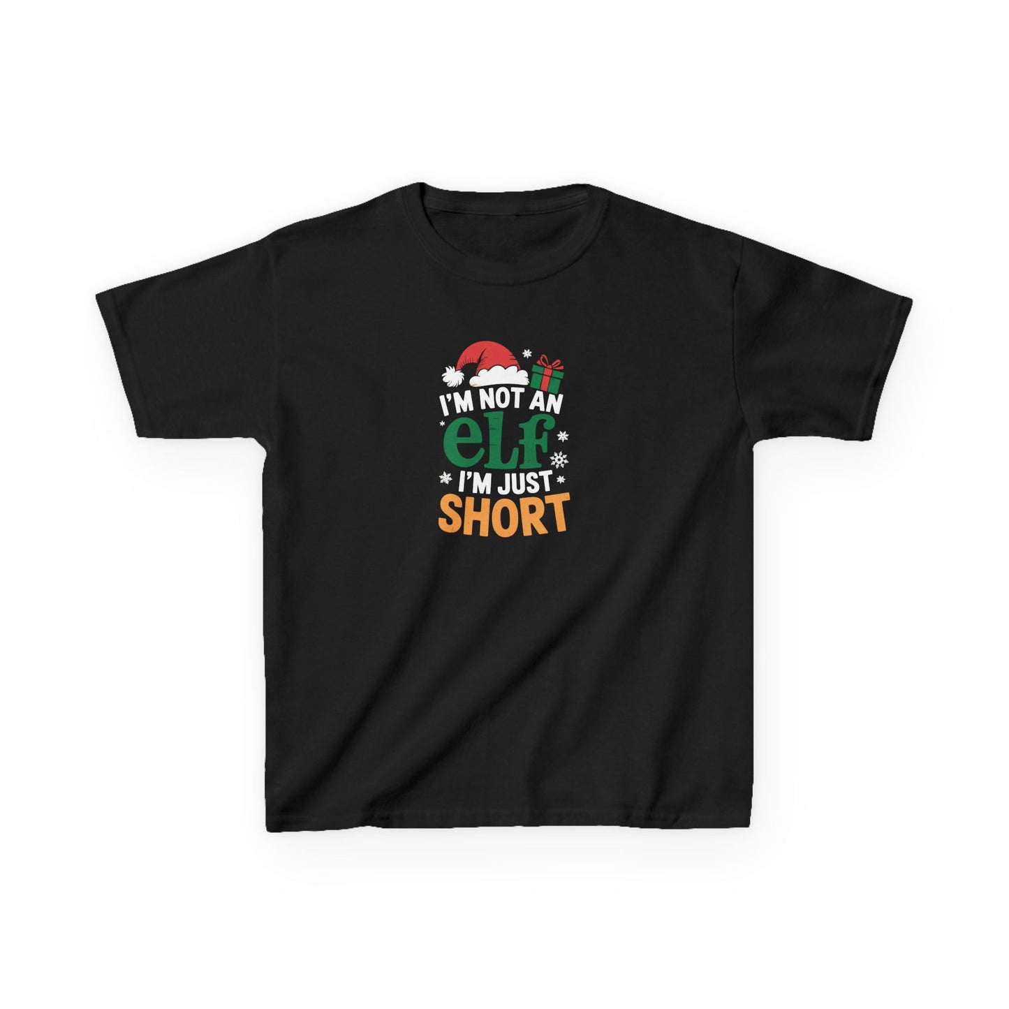 Christmas Shirt, I am Not an Elf I am Just Short, Funny Holiday Tee, Christmas Shirt for Boys and Girls, Xmas Gift, Christmas Outfit
