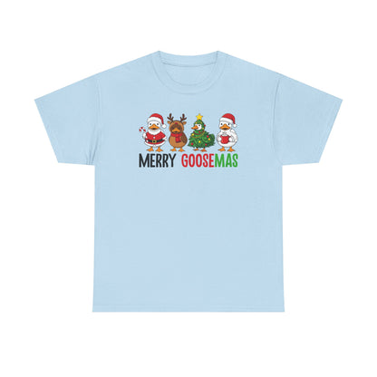 Merry Goosemas Shirt | Funny Christmas Goose T-Shirt | Holiday Humor Tee | Cute Santa Goose Shirt | Xmas Gift for Men & Women