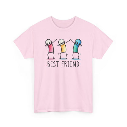 Best Friend Shirt, Cute Dabbing Stick Tee, Matching Bestie T-Shirt, Friends Graphic Tee, Gift for Women Teens, Best Friends Crewneck Tee