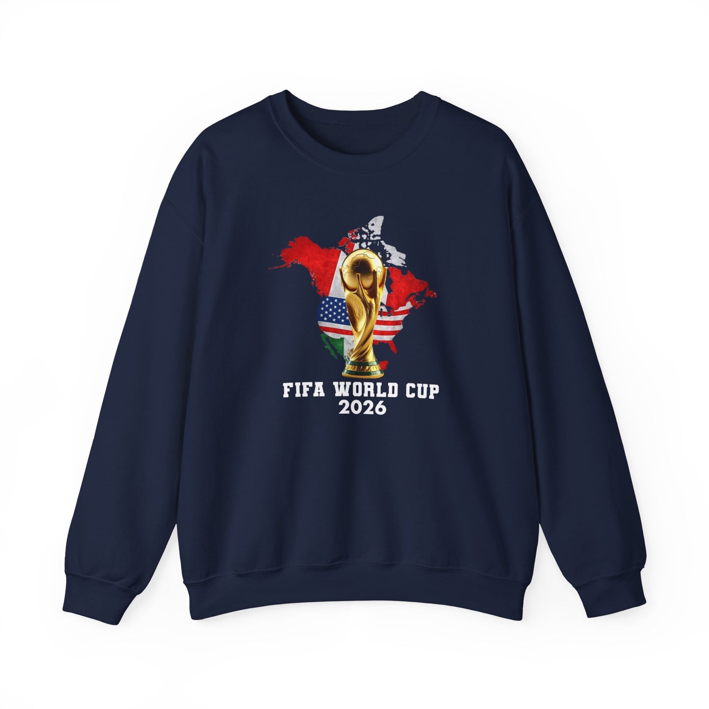 World Cup 2026 Trophy Sweatshirt, USA Soccer Crewneck, Football Fan Pullover, Vintage Soccer Graphic, Match Day Gift