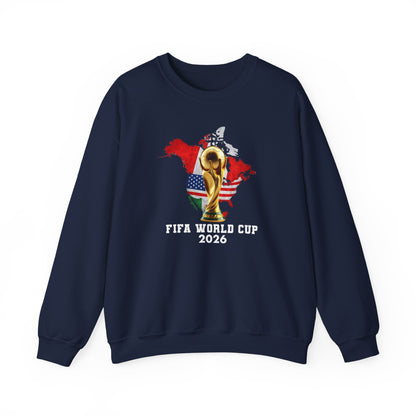 World Cup 2026 Trophy Sweatshirt, USA Soccer Crewneck, Football Fan Pullover, Vintage Soccer Graphic, Match Day Gift