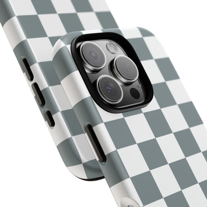 Stylish Checkerboard Phone Case, Durable Phone Cover, Unique Gift, iPhone 17 Pro, 17, 17 Air, 16, 15, 14, 13, 12, 11, X, XR, XS MAX