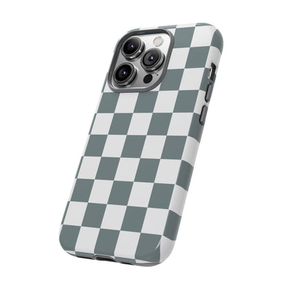 Stylish Checkerboard Phone Case, Durable Phone Cover, Unique Gift, iPhone 17 Pro, 17, 17 Air, 16, 15, 14, 13, 12, 11, X, XR, XS MAX
