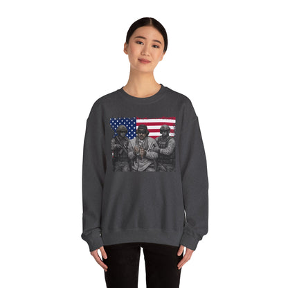 Maduro Captured 2026 Venezuela Libre Sweatshirt, Patriotic Military Graphic Crewneck, American Flag Soldier Tribute, Support Pullover