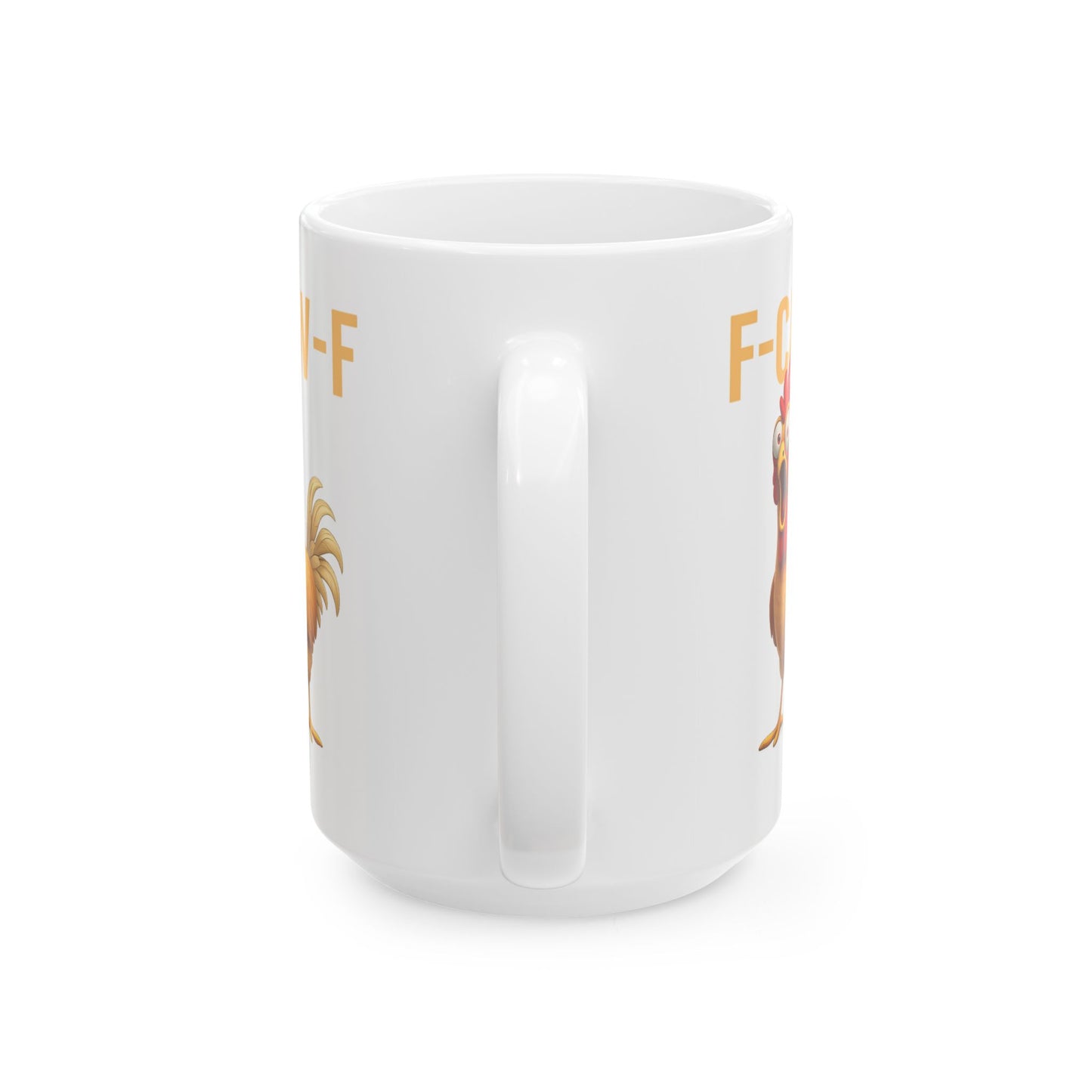 Funny Chicken Mug F-Caw-ny Coffee Mug, Adult Humor Farm Mug, Chicken Meme Cup, Farm Animal Gift, 11oz 15oz