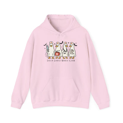 Silly Goose Nurse Hoodie - Unisex Heavy Blend Sweatshirt, Funny Gift for Friends, Cozy Casual Wear, Perfect for Birthdays, Celebrations