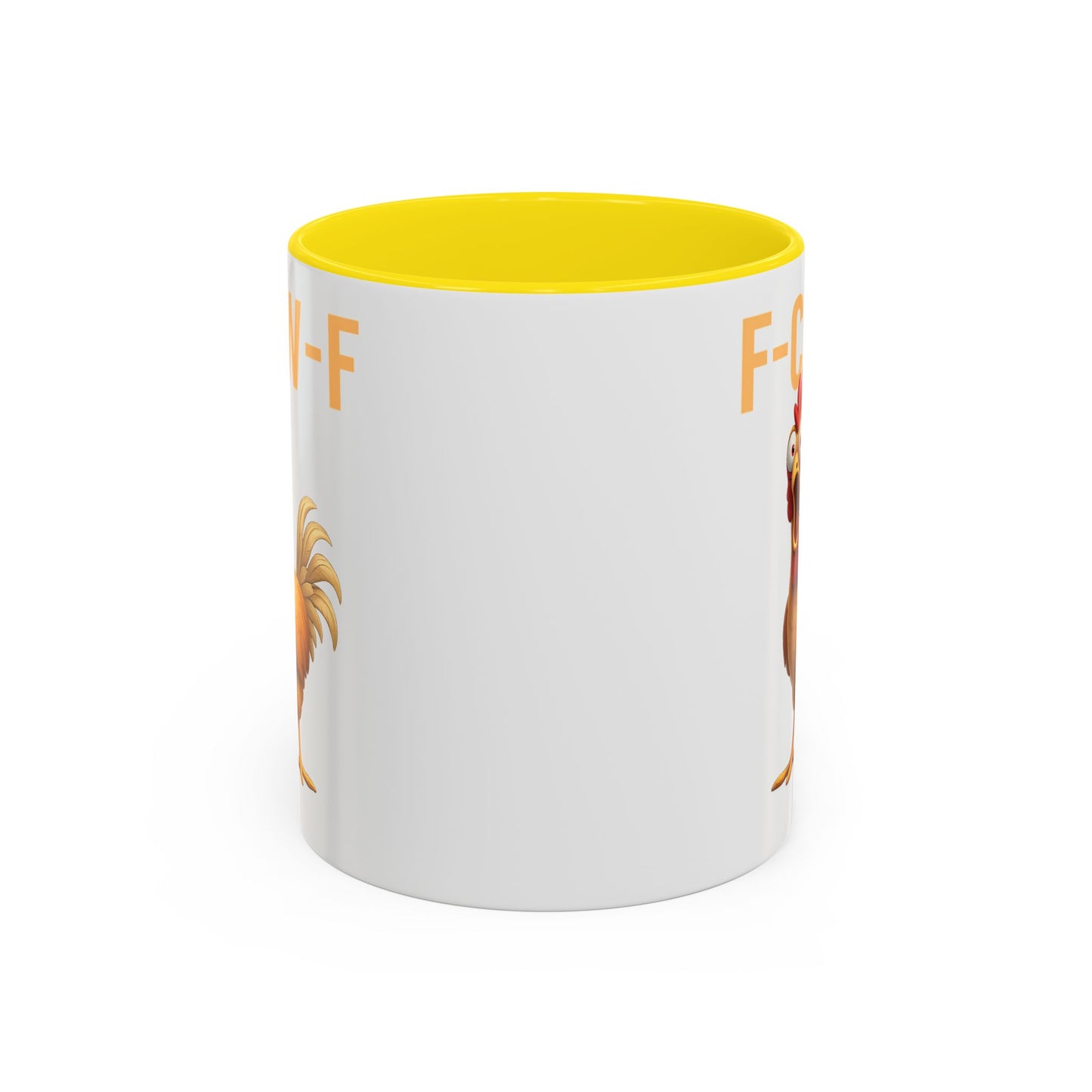 Funny Rooster Mug F-CAW-F Chicken Coffee Mug, Adult Humor Farm Animal Cup, Chicken Meme Mug, Gag Gift 11oz 15oz