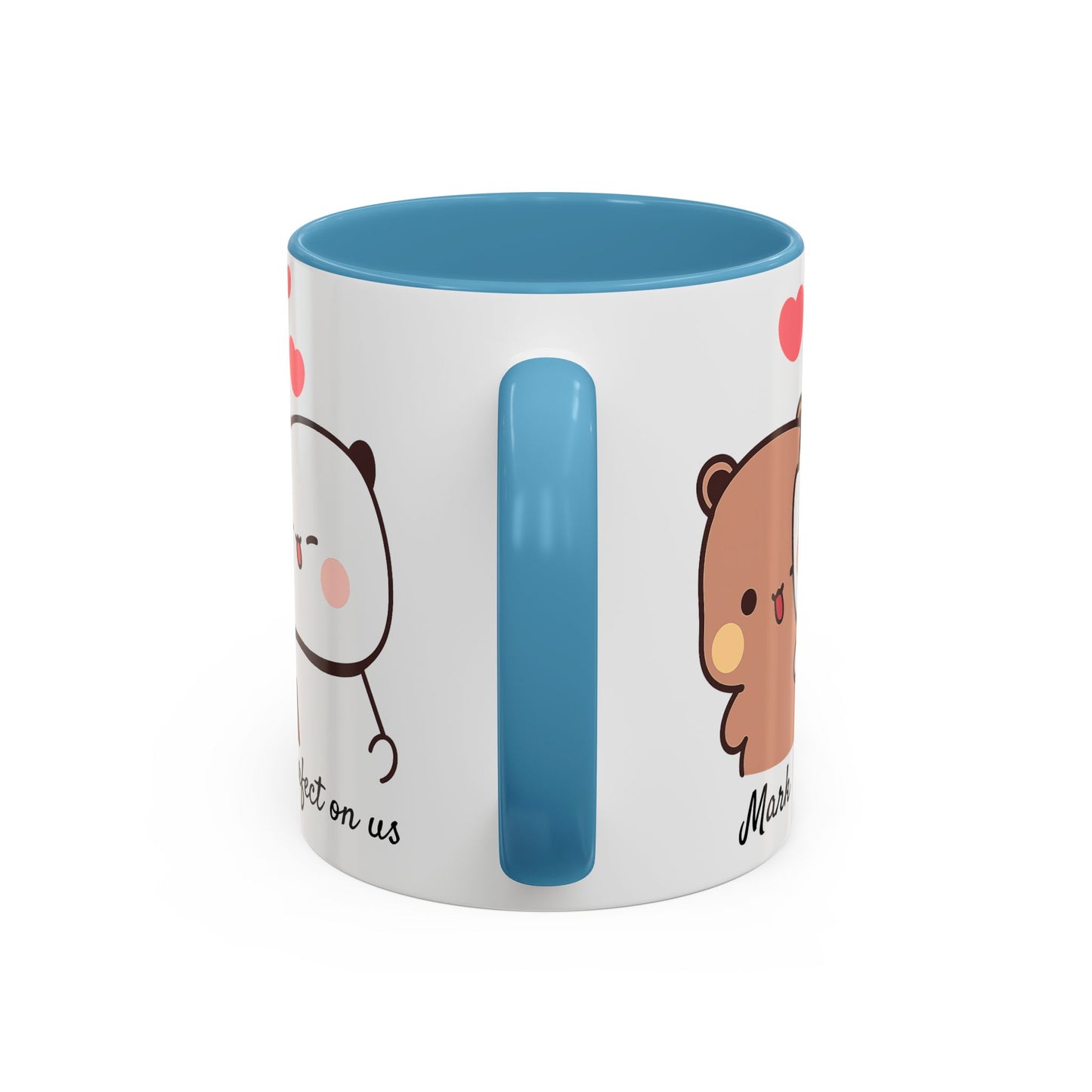 Personalized Dudu Bubu Mug | Cute Bear Coffee Cup | Color Handle Mug | Birthday Christmas Gift | Funny Mug for Her Him Valentine Gift