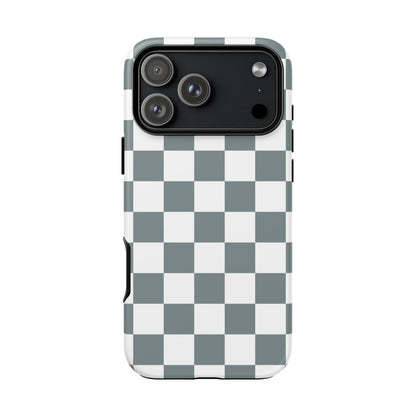 Stylish Checkerboard Phone Case, Durable Phone Cover, Unique Gift, iPhone 17 Pro, 17, 17 Air, 16, 15, 14, 13, 12, 11, X, XR, XS MAX