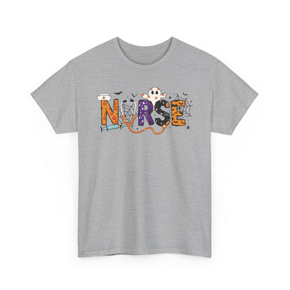 Nurse Graphic Tee, Funny T-Shirt for Nurses, Great Gift for Healthcare Workers, Nursing Student Apparel, Halloween-Themed Nursing Shirt