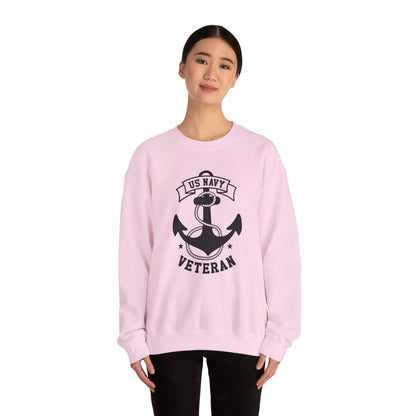 US Navy Veteran Crewneck Sweatshirt, Proud Navy Sweatshirt, Military Pride Apparel, Veteran Gift, Cozy Sweatshirt for Navy Heroes