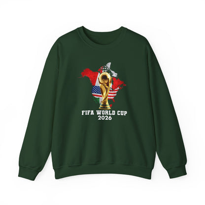 World Cup 2026 Trophy Sweatshirt, USA Soccer Crewneck, Football Fan Pullover, Vintage Soccer Graphic, Match Day Gift