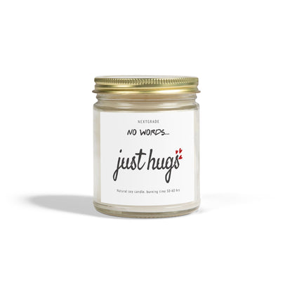 Gifts for Loss of Loved One, 9oz Lavender Scented Soy Wax Candle, No Words Just Hugs, Think of You, Condolence, Get Well Candle for Women