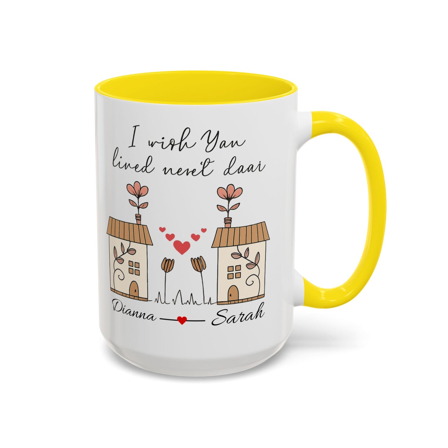 I Wish You Lived Next Door Mug, Christmas Gift for Best Friend, Long Distance Friendship Mug, Valentine's Day Gift for Her, Miss You Gift
