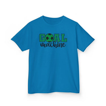 Goal Machine Kids T-Shirt, Green Soccer Ball Graphic Tee, Youth Soccer Shirt, Fun Sports Tee for Boys and Girls, FIFA World CUP 2026 Shirt