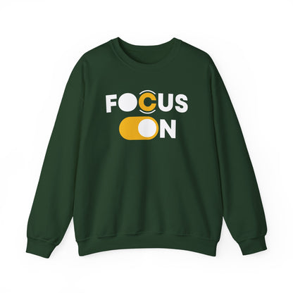 Focus On Sweatshirt | Motivational Pullover | Minimalist Positive Quote Sweater | Inspirational Gift for Men & Women
