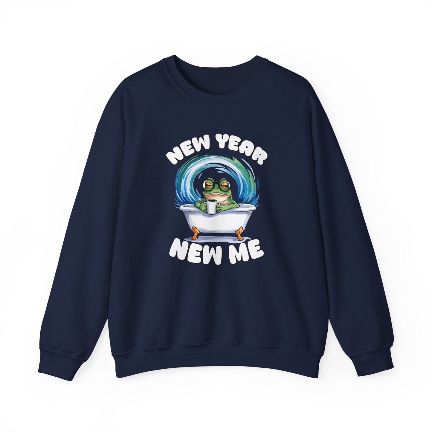 New Year New Me Frog Sweatshirt, Funny New Year Shirt, Happy New Year 2026 Sweatshirt, Cute Frog Coffee Pullover, 2026 Trendy Sweatshirt
