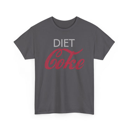 Diet Coke T-Shirt, Funny Soda Lover Graphic Tee, Rhinestone Style Diet Coke Shirt, Casual Unisex Tee Gift for Her