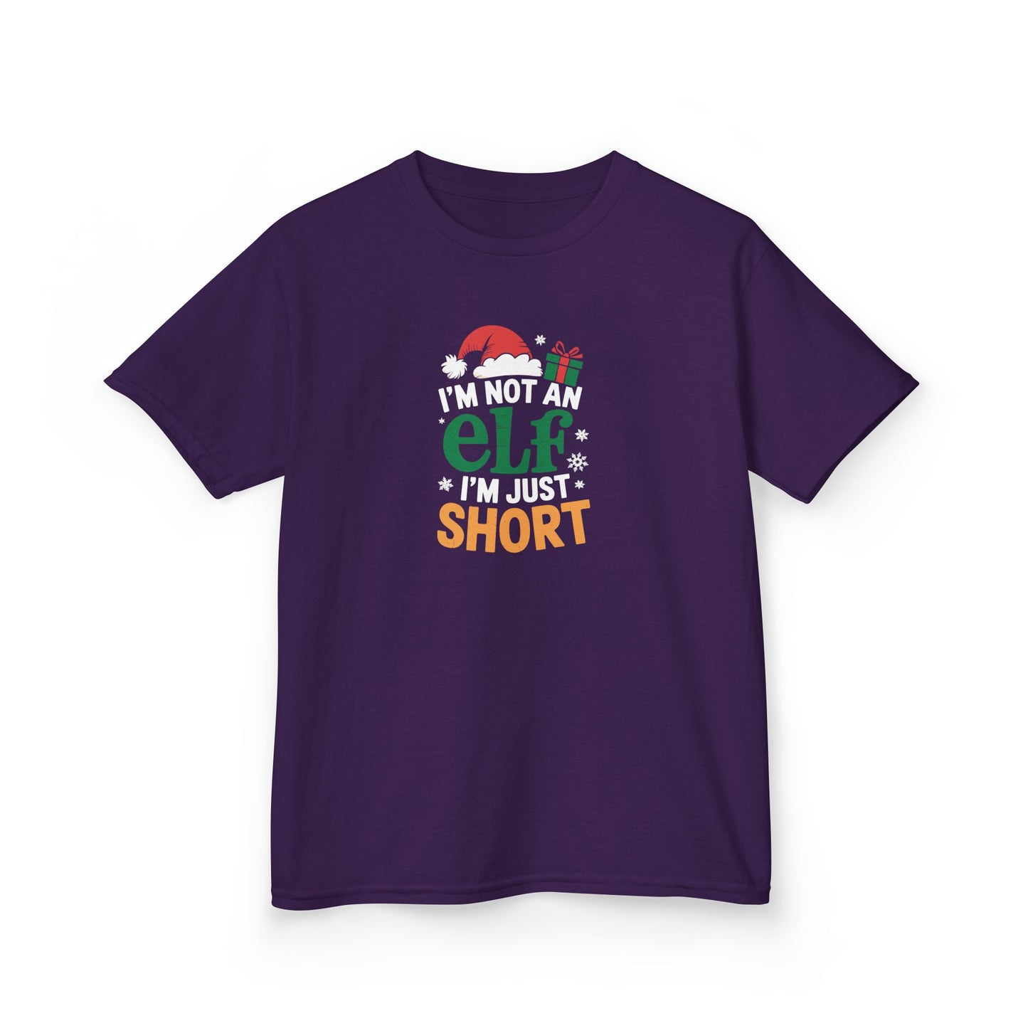 Christmas Shirt, I am Not an Elf I am Just Short, Funny Holiday Tee, Christmas Shirt for Boys and Girls, Xmas Gift, Christmas Outfit