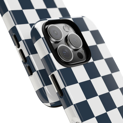 Checkered Pattern iPhone Case, iPhone Cover, Modern iPhone Accessory, Gift for Him, Trendy Mobile Protection