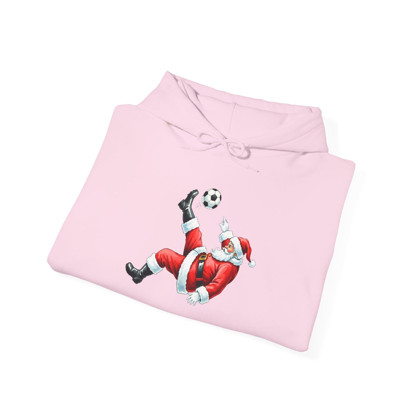 Santa Soccer Hoodie, Christmas Sportswear, Holiday Gift, Winter Fashion, Cozy Sweatshirt, Festive Apparel, Football Lover